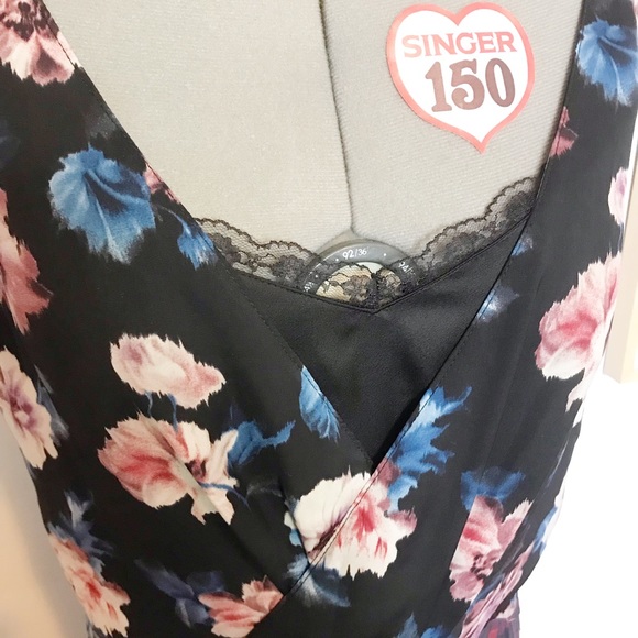 Zara - Maxi dress multi pattern with lace - Picture 4 of 11